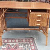 Rattan desk from the 1960s/1970s.