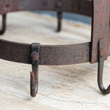 Wrought iron kitchen utensil holder