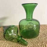 Carafe vintage en vert teinté