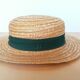 Canoe hat made of woven straw