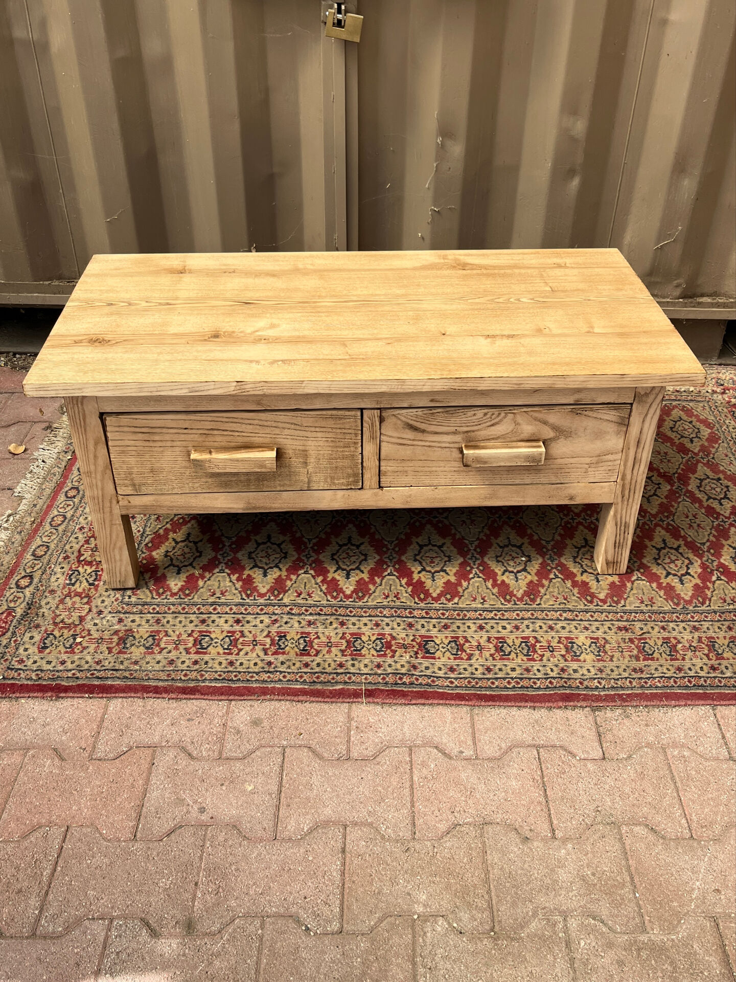 Coffee table with two drawers