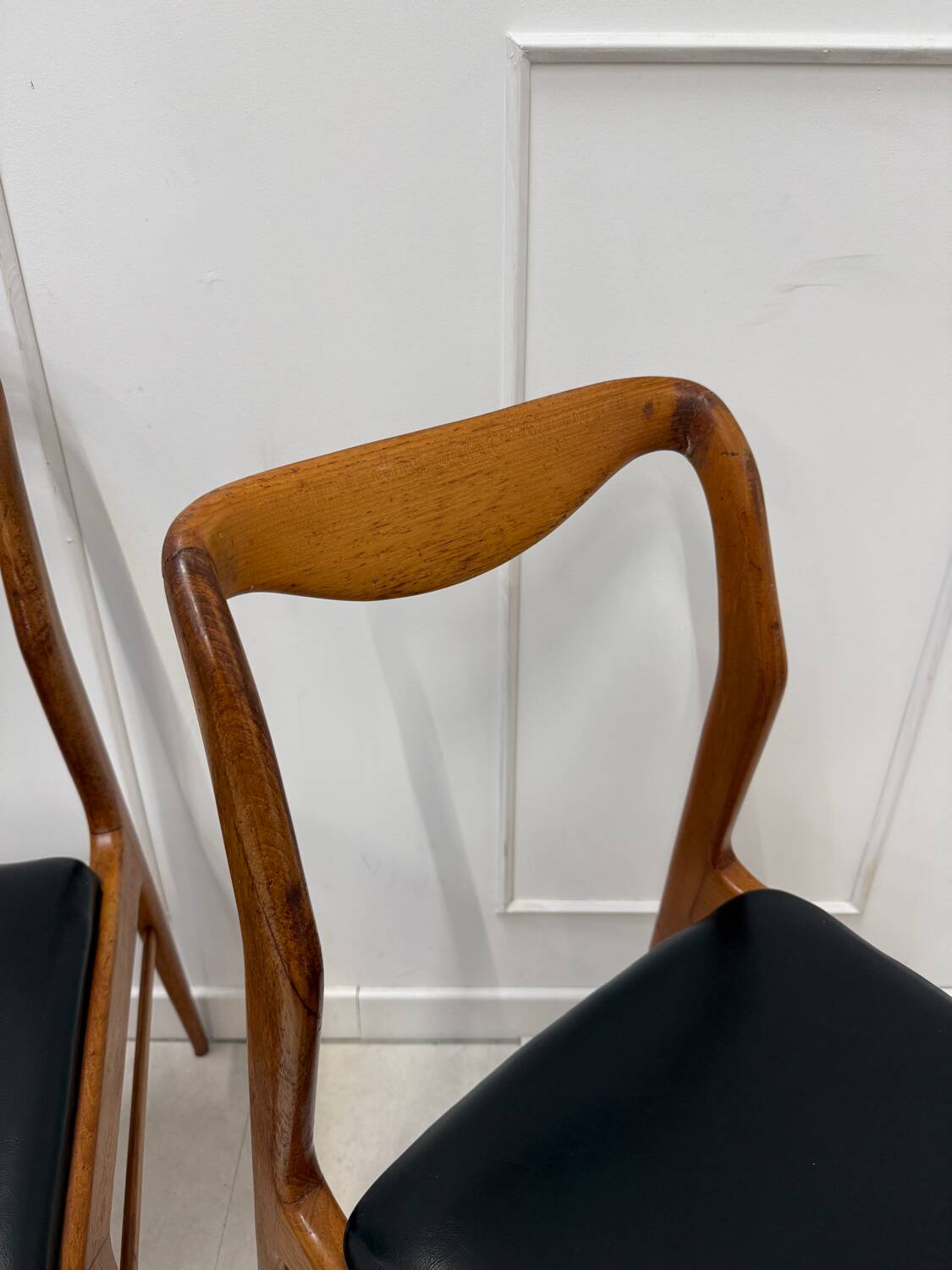 Set of 4 Scandinavian teak chairs