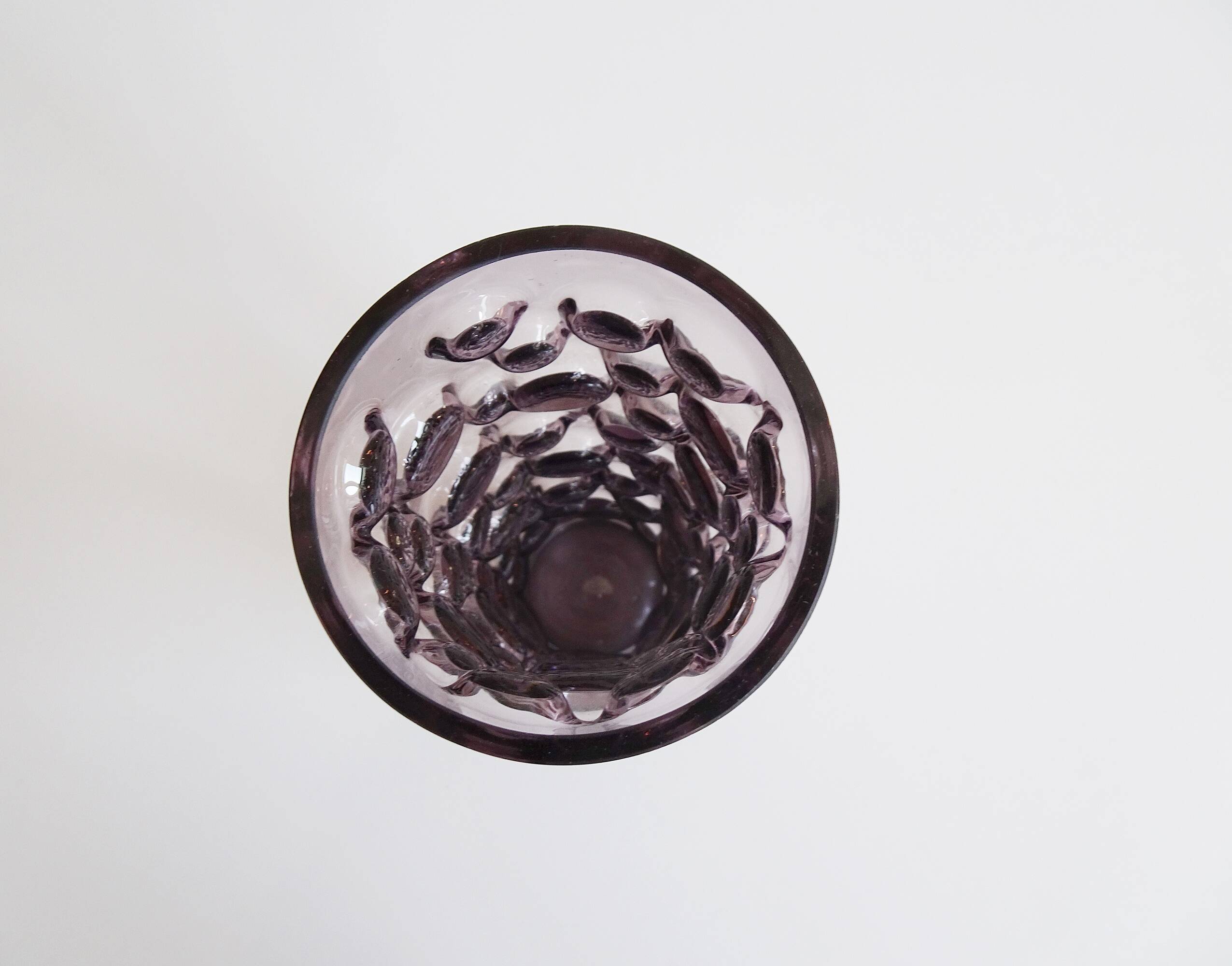 Purple glass vase by Hirschberg