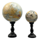 Pair of polished Maligano jasper spheres on bases – Mineral composition