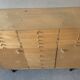 Vintage 20-drawer craft cabinet, 1960s in raw wood