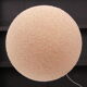 Vintage Cream Sugar Ball Hanging Lamp 1960s
