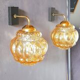 Pair of dlg Helena Tynell wall lights 70s