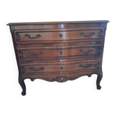 Chest of drawers with 3 drawers - 102x50x82 - ornamental handles and curved legs