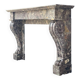 Charles X fireplace in Waulsort marble, early 19th century
