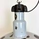 Large Industrial Midcentury Grey Enamel Factory Lamp, 1950s