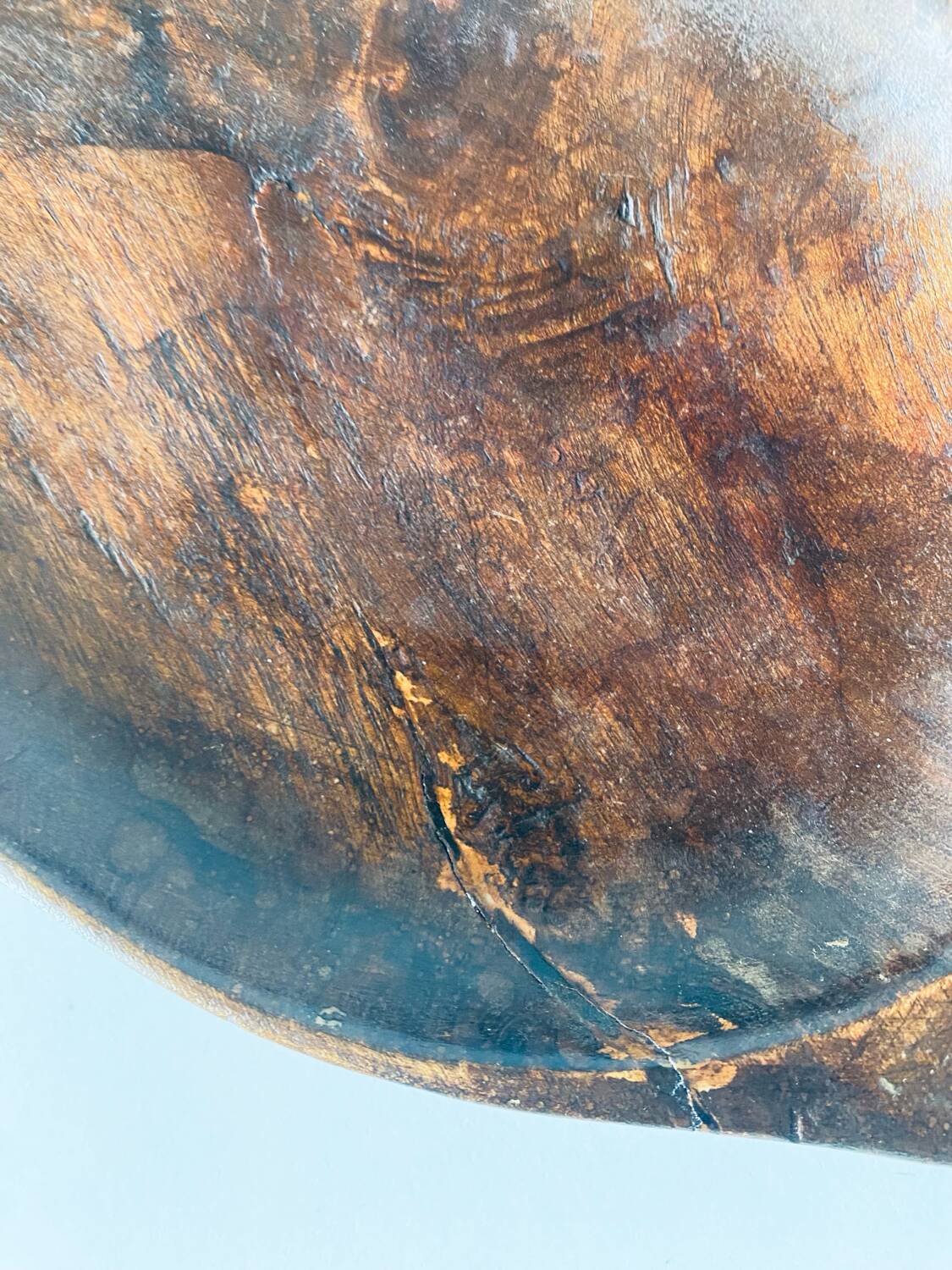 Fish-shaped wooden dish