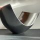 Vintage polished metal fruit bowl