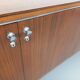 Vintage modernist enfilade in rosewood and chrome metal from the 60s and 70s.