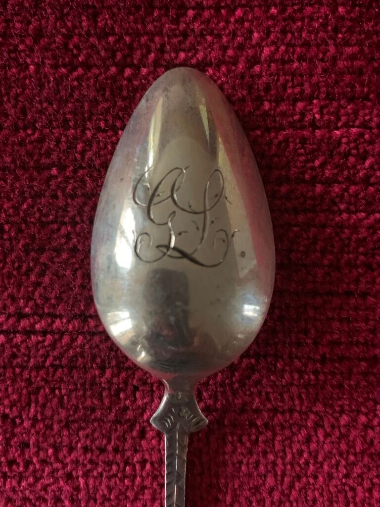 Set 12 teaspoons in solid silver