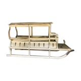 Traineau Corbillard Hippomobile complet en bois -1850-1900 Insolite