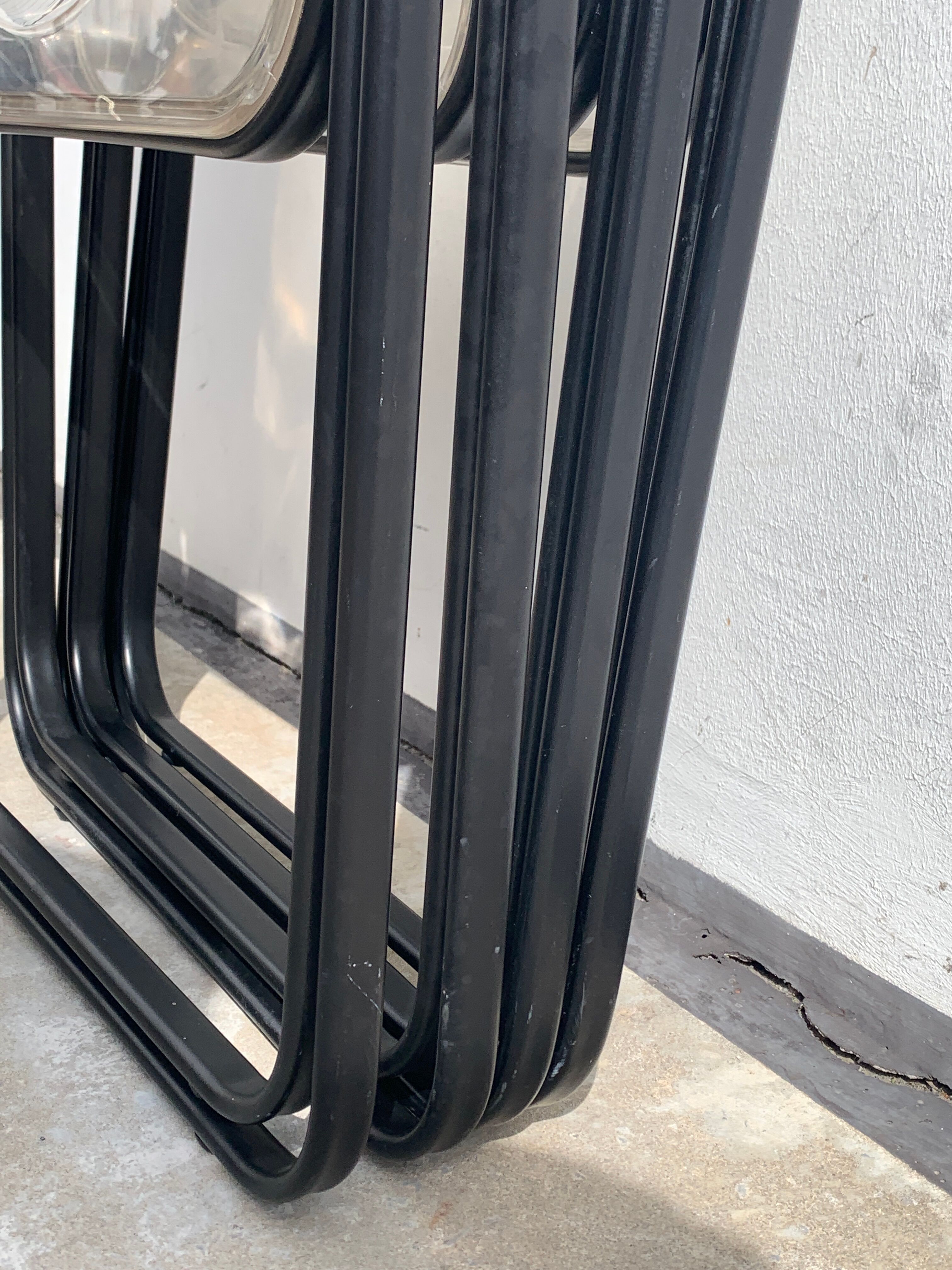 4 folding chairs design Stua Patent, 1970