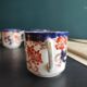 Antique Adderley & Co Lisbon pattern bon china set of 6 tea cups