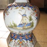 Desvres earthenware vase