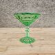 Coupelles en verre vert