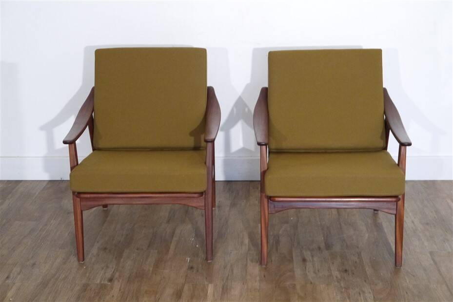Paire de fauteuils danois en teck 1960