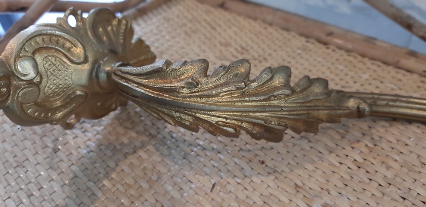 Art deco bronze sconce
