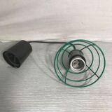 Old black metal hnaging green frame 70 vintage years