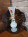 Vintage painted opaline soliflore vase