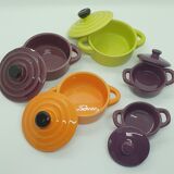 Lot de 5 ramequins avec couvercle façon mini cocotte