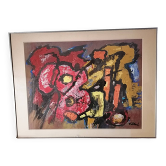 Oil on paper