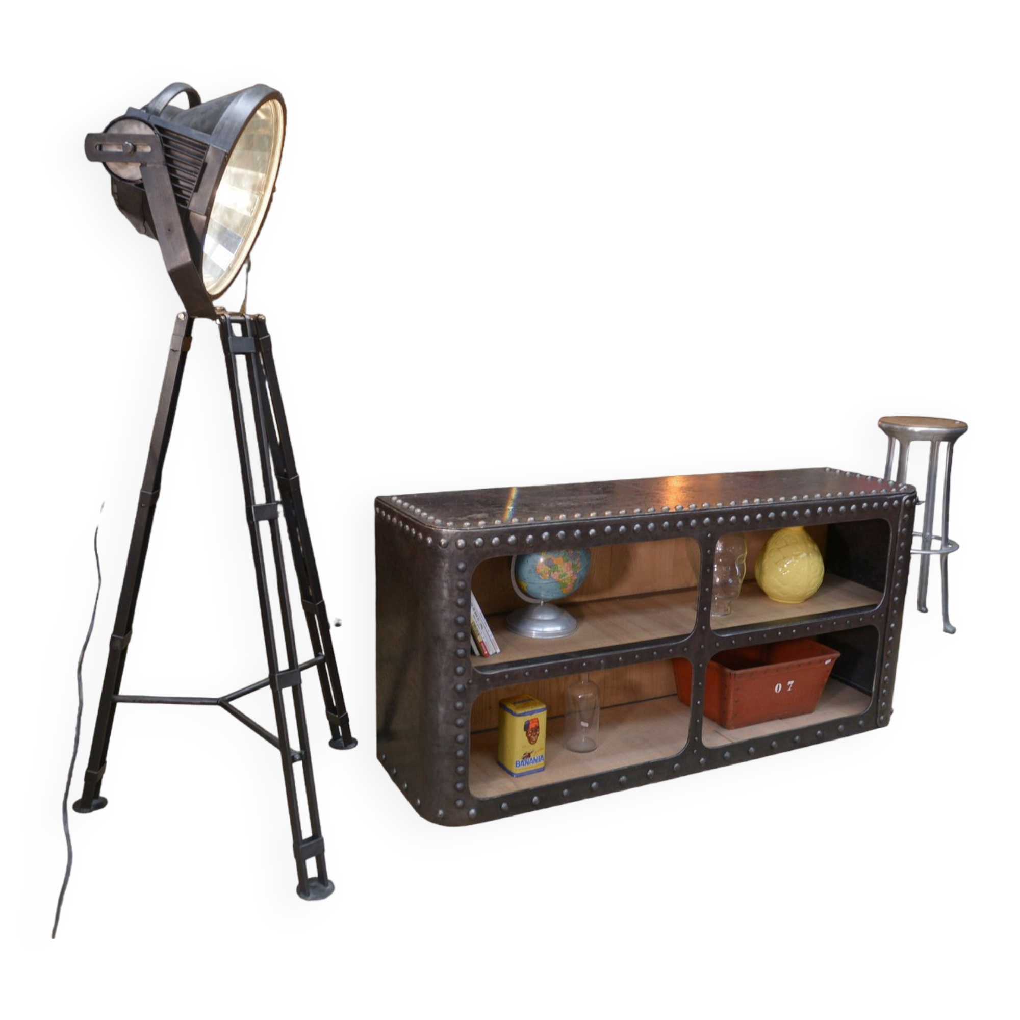 Philips adjustable metal floor projector 1960