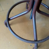 Adjustable workshop chair, steel wood 60s