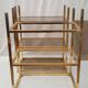 Gold and smoked glass shelf 1970