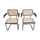 Set of 2 Cesca armchairs by Marcel Breuer