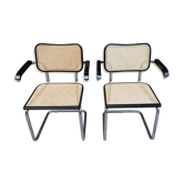 Set de 2 fauteuils Cesca par Marcel Breuer