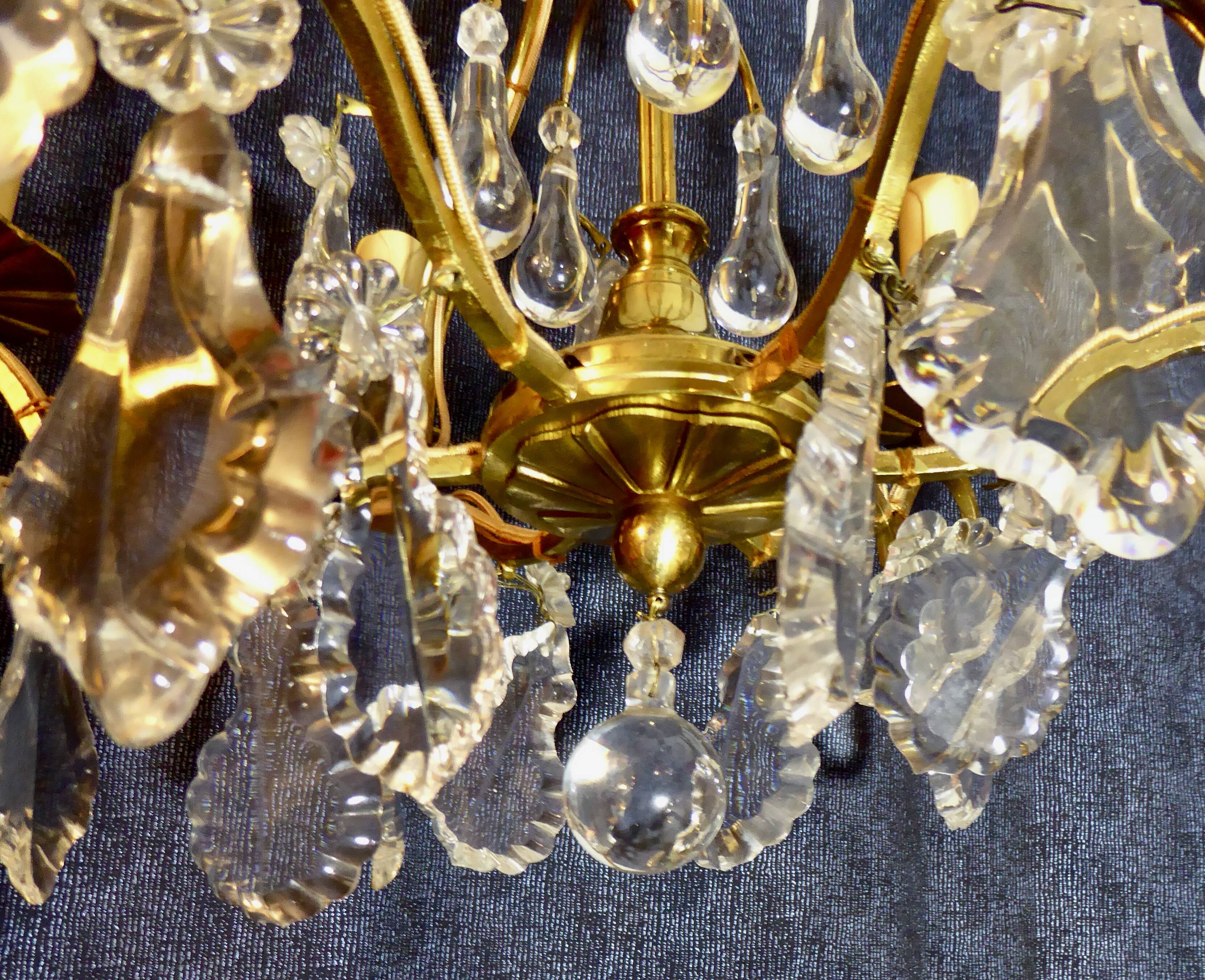 Cage chandelier with tassels