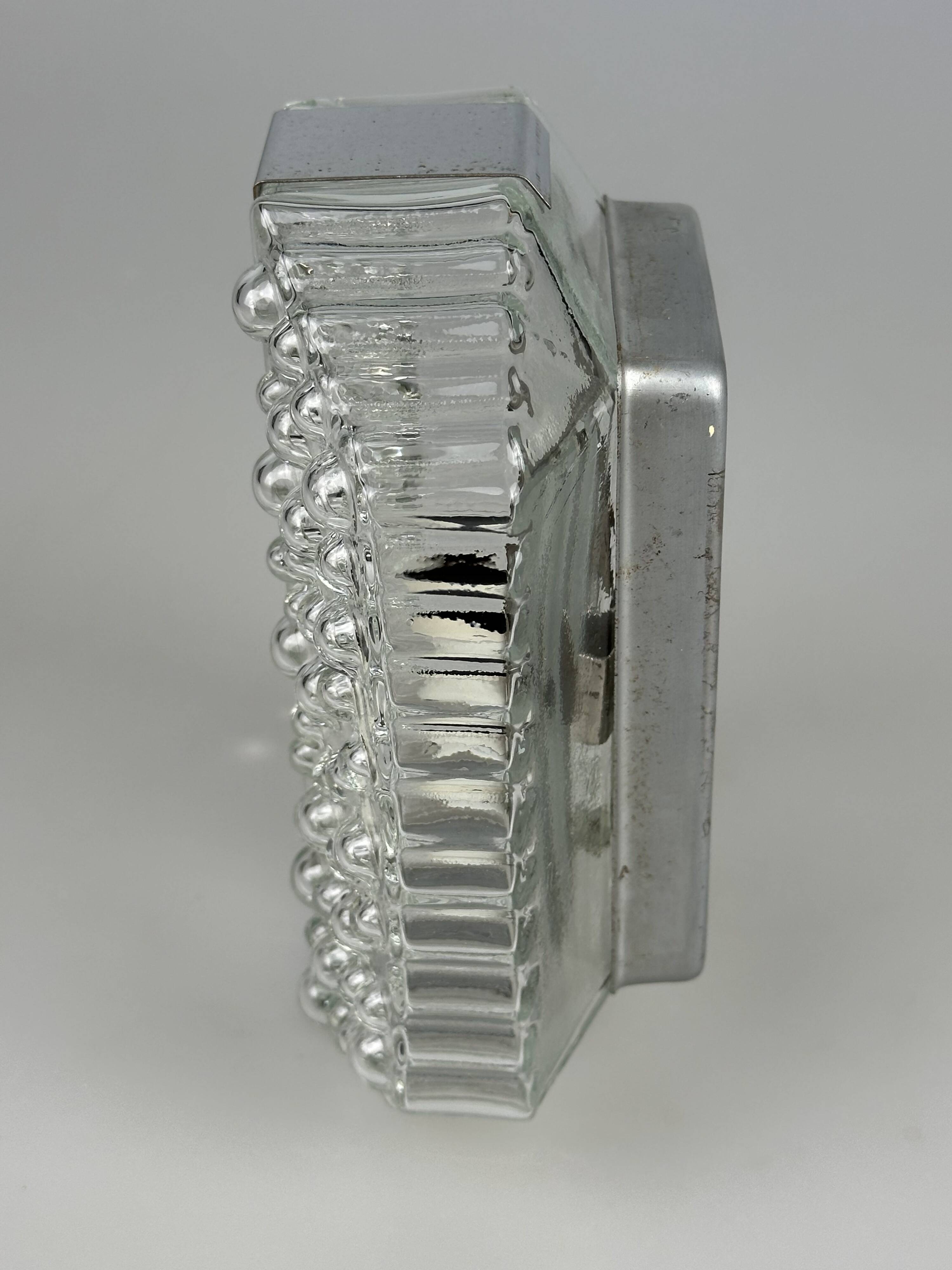 1960s/70s Bubble Wall Lamp, Chrome & Glass, Space Age by Hustadt Leuchten