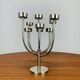 Chandelier Habitat vintage en inox, 9 branches