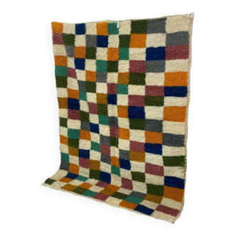 Handmade Moroccan Berber carpet 213 x 163 CM