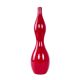Red ceramic vase, Danish design, 1970s, made in Denmark