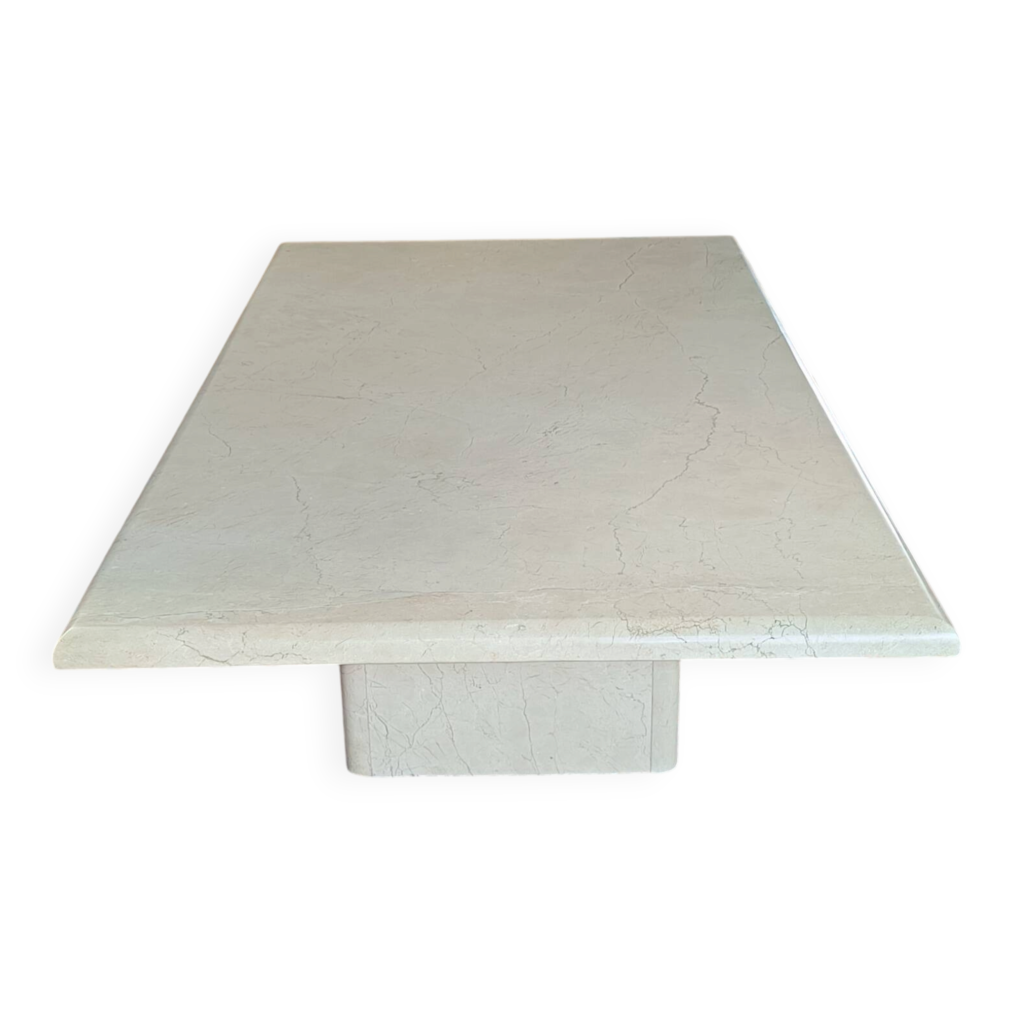 Travertine coffee table