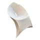 Chaise pliable abs blanc signée Flux Amsterdam vers 1980