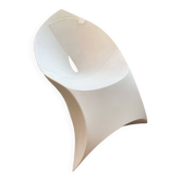 White ABS folding chair signed Flux Amsterdam circa 1980