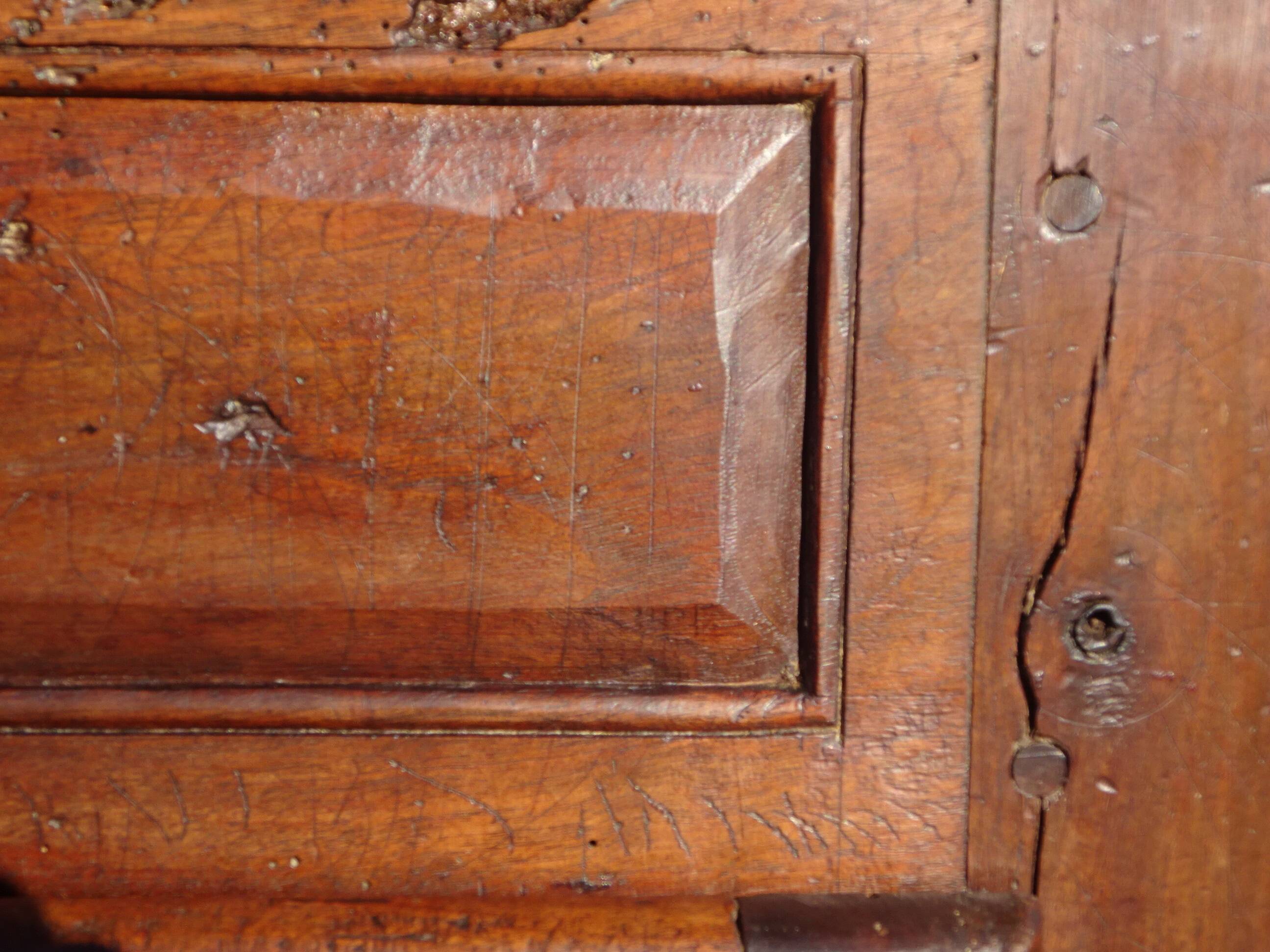 Antique walnut wedding sideboard