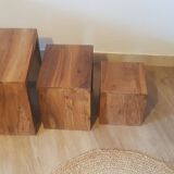 Vintage teak nesting table