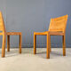 Vintage teak dining chairs set of 6 - 1980s