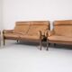 Leather living room set by Durlet