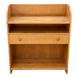 1960s Scandinavian wooden shelf with drawer