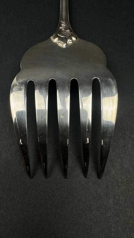 Christofle Marly fish serving fork no. 80, silver-plated, new from the 1980s.