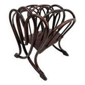 Thonet magazine rack in curved wood Art Nouveau