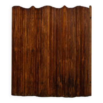 Vintage wave screen in fir, Baumann style 1930.